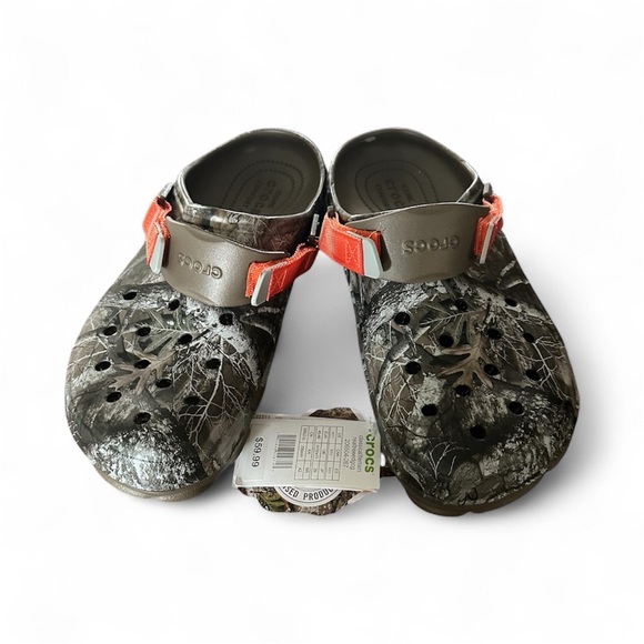 Men’s Crocs NWT Realtree EDGE Collab Camo Hunters Orange size 11 Adjustable - Picture 1 of 7